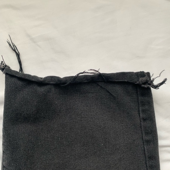 WIDE LEG BLACK JEANS - Picture 3 of 3